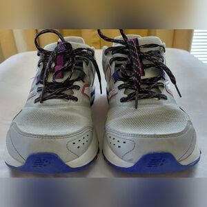 New Balance T410 Trail Running Athletic Shoes in Gray Blue SZ W/11W- M/9.5